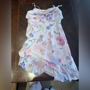 Badgley Mischka Pastel Floral Dress